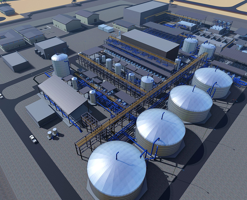 Design, equipment and construction of a water filtration station for injection of oil wells in the Zubair oil field / Basra Governorate.
