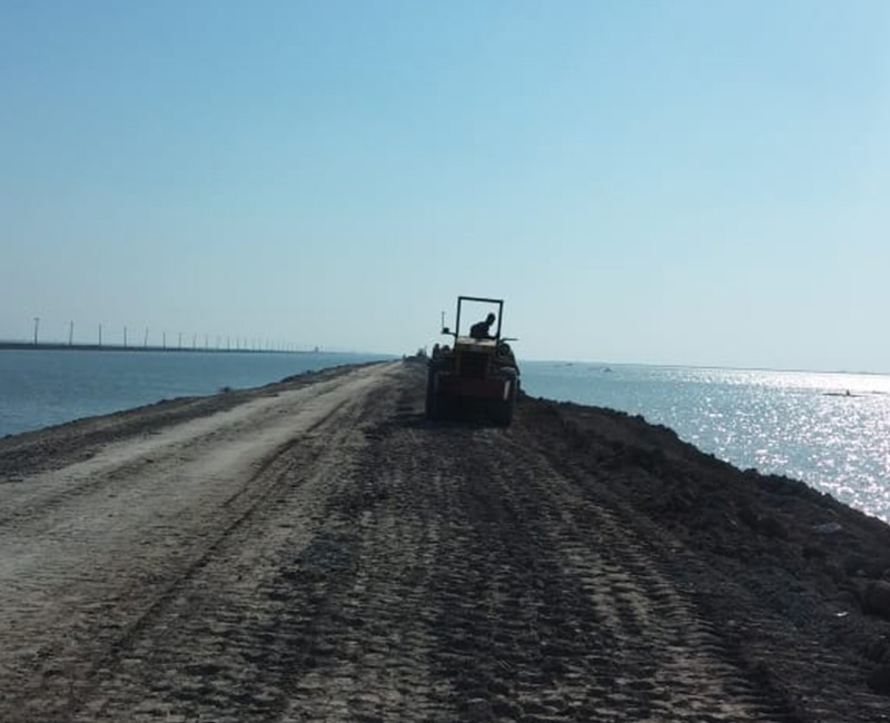 Corrosion treatment project at the border control embankment from (10-20) km / Basra Governorate