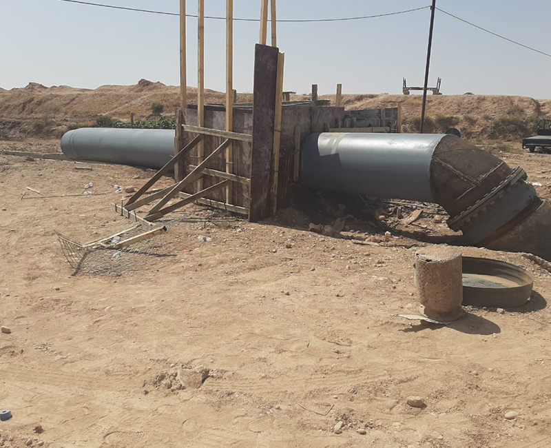 The conveyor line project between the fourth and fifth stations in Al-Dabuni / Wasit